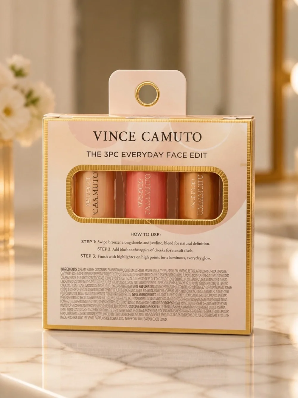 Vince Camuto cream layer gold